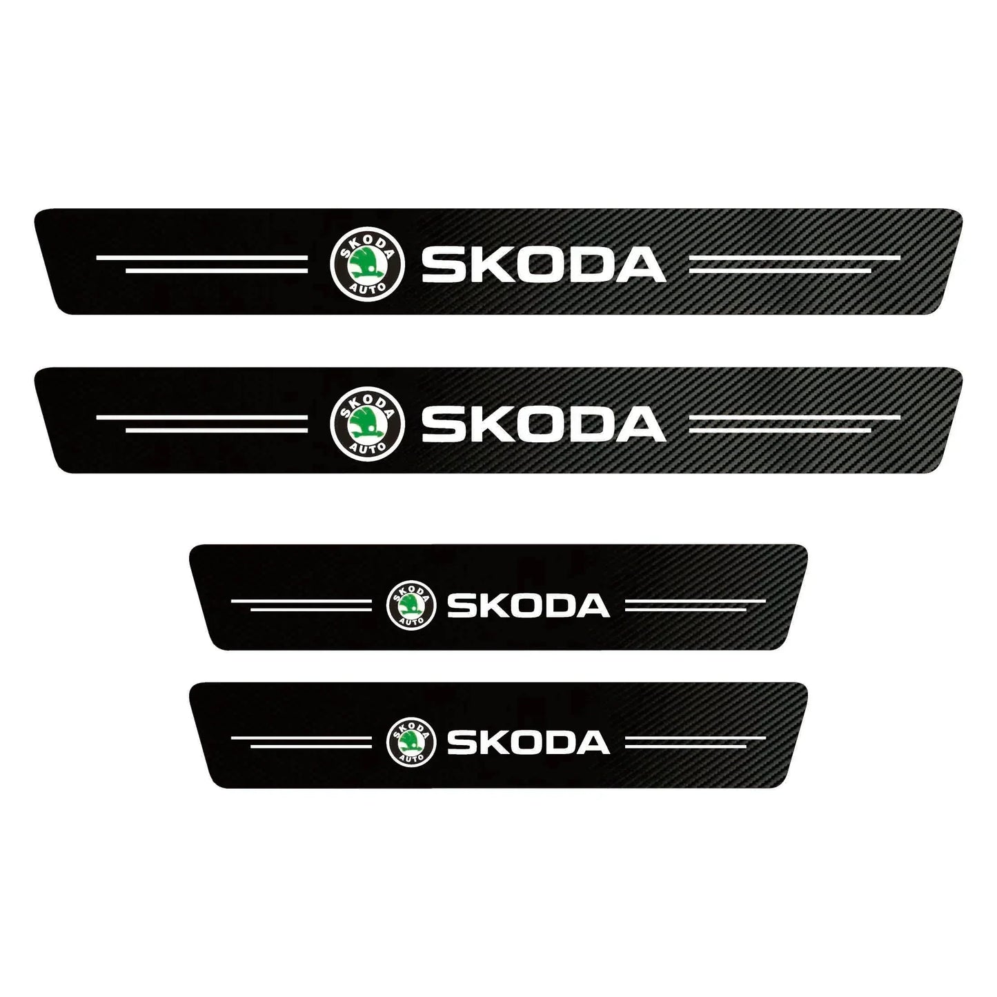 EmblazeR - Carbon Fiber Door Sill Protector 9Pcs